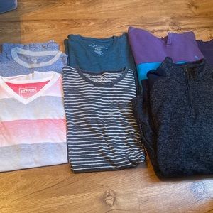 Mens 6 tops bundle size small